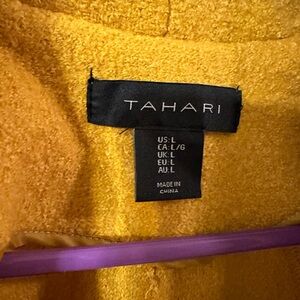 EUC TAHARI wool blend, knee length coat